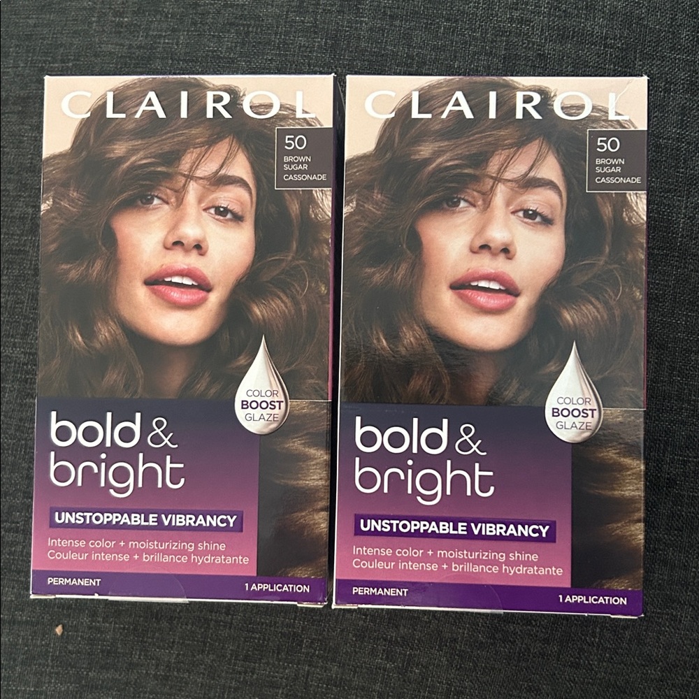 NEW 🆕 TWO Clairol Bold & Bright Hair Color - 50 Brown Sugar